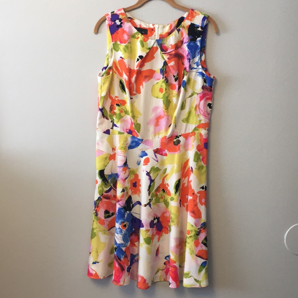 AGB floral watercolor dress